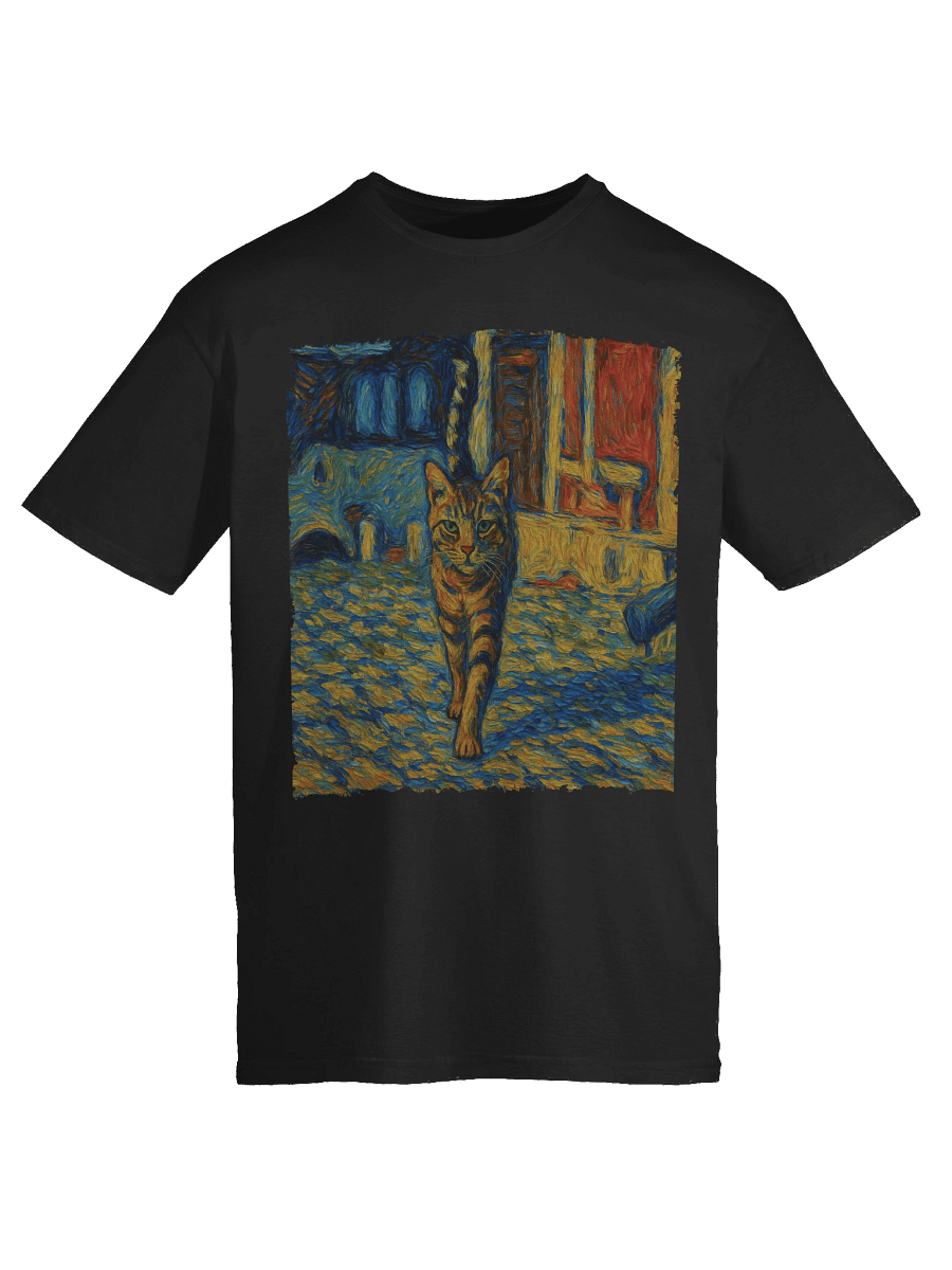 Van Gogh Cat Walk T-Shirt product image (53)