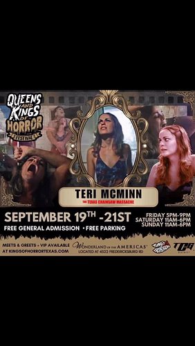 Officially announced!! LEGENDARY!!! Two #texaschainsawmassacre  series alumni are coming out for the Queens & Kings of Horror...