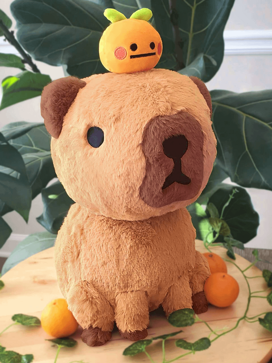 Capybara & Axolotl Plushie (PRE ORDER) product image (3)