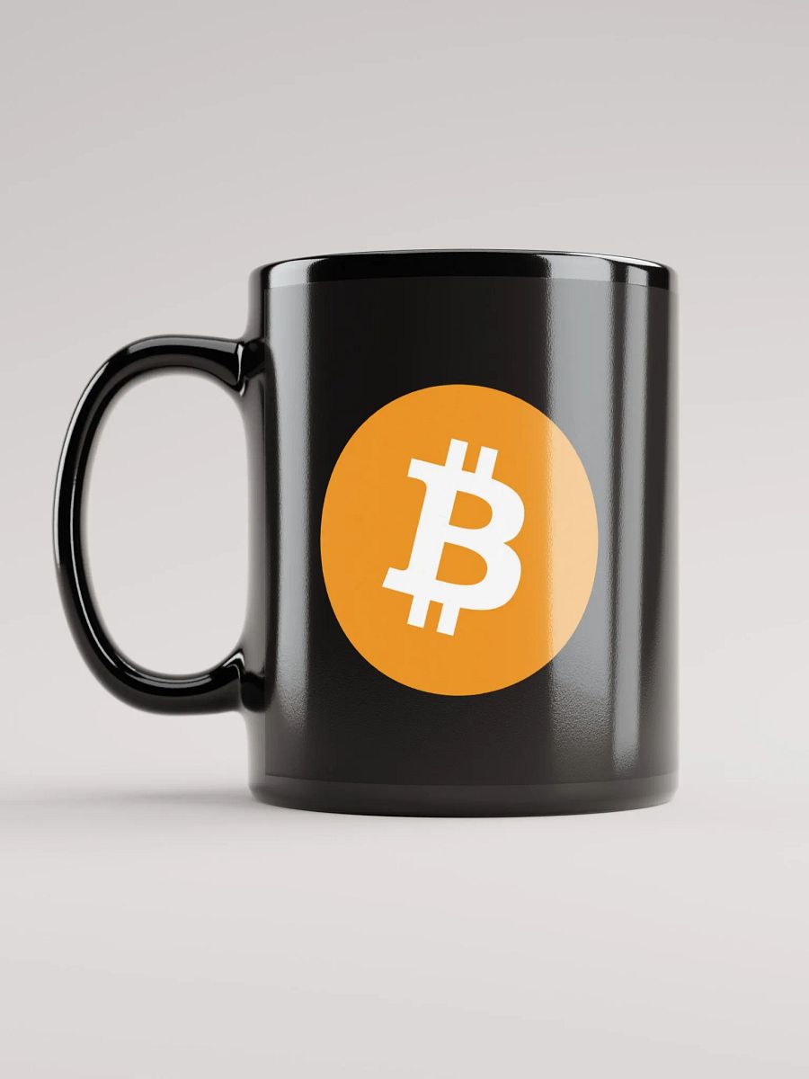 Bitcoin Logo Black Mug product image (5)
