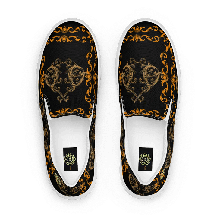 Golden Elegance Slip-On Canvas Shoes product image (1)