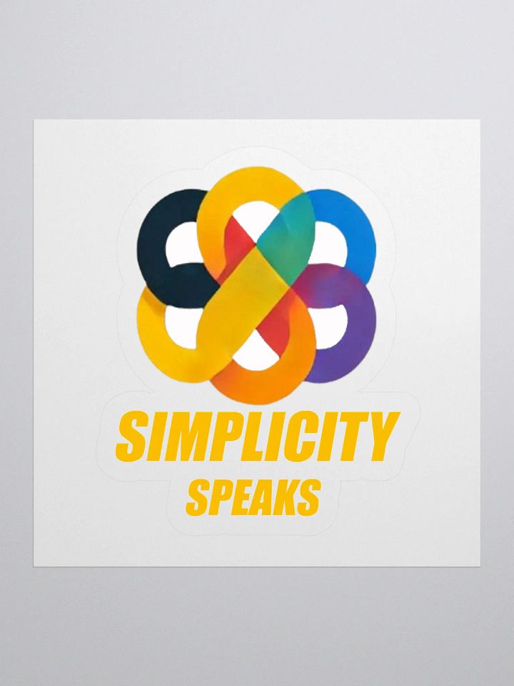 Simplicity Speaks Kiss Cut Stickers product image (1)