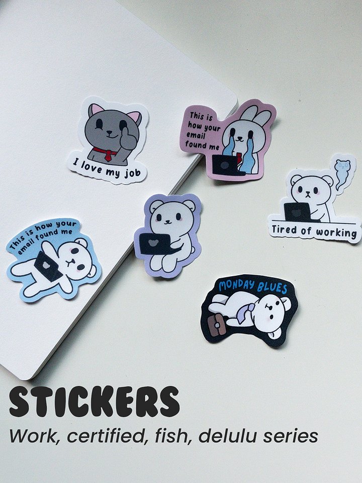 Work meme stickers product image (2)