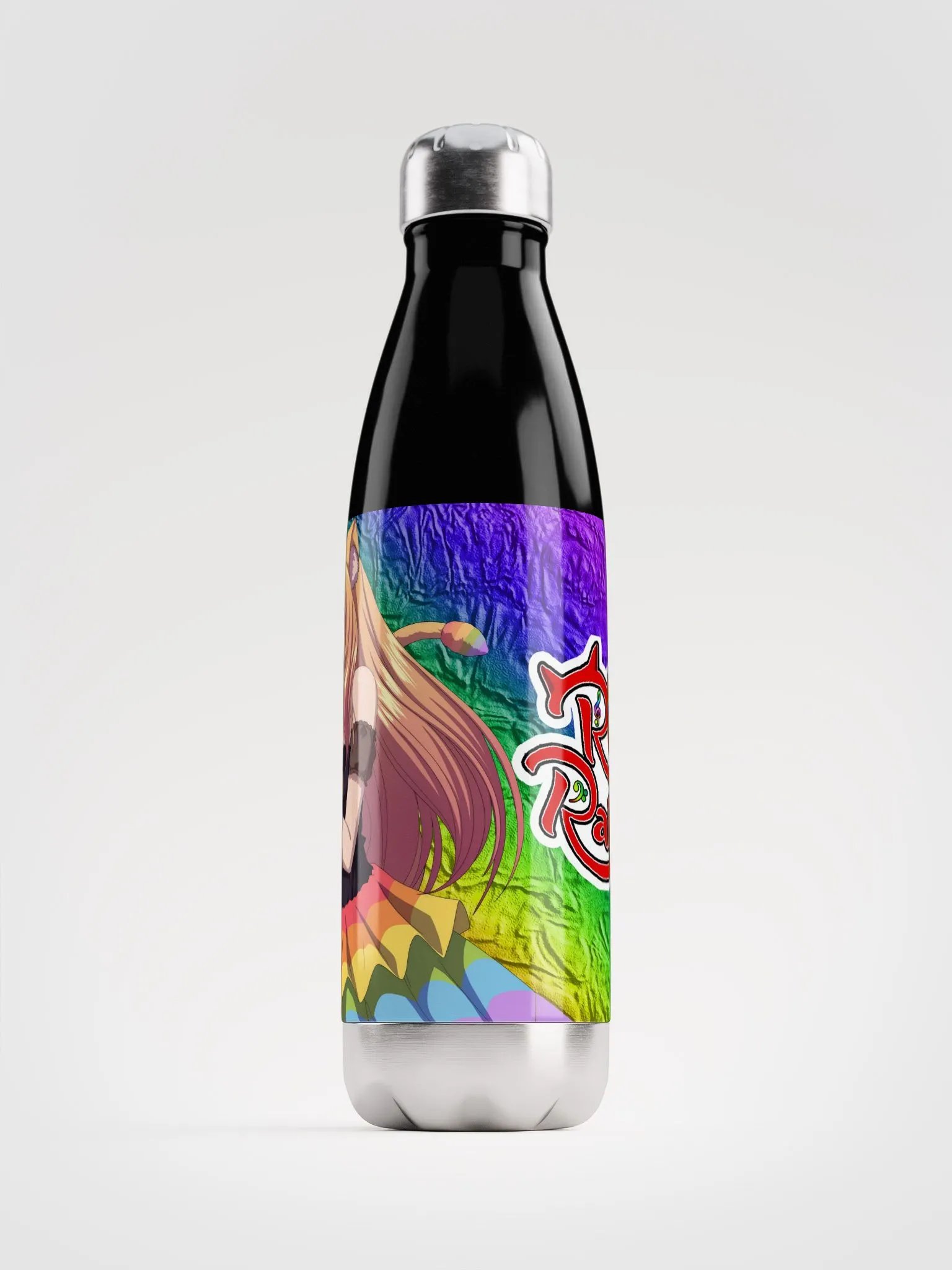 🌈Rhea Rainbow Stainless Steel Water Bottle! product image (1)
