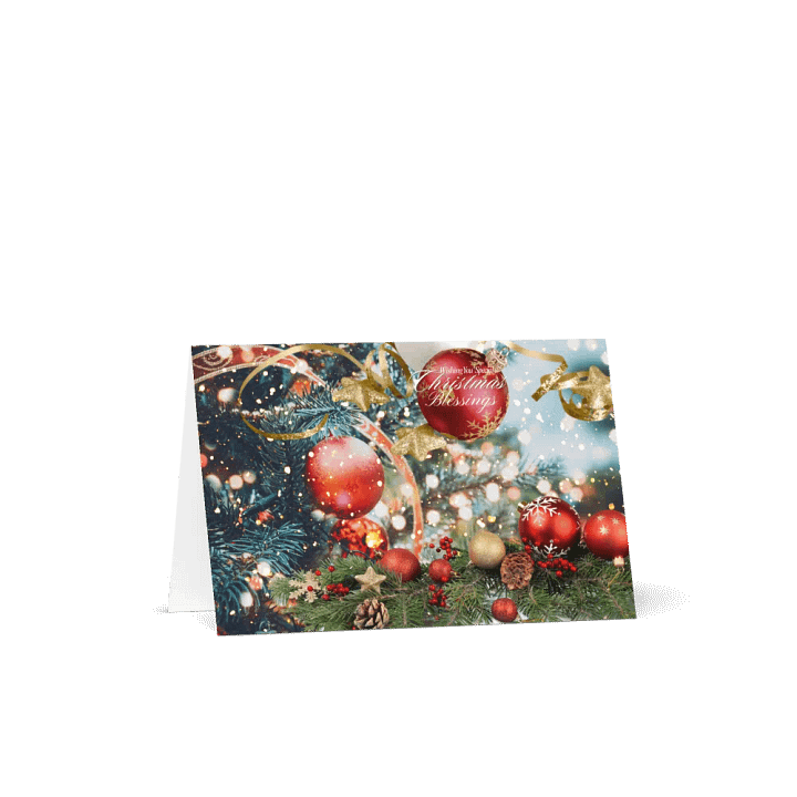 Christmas Blessings Greeting Card friends family colleagues product image (1)