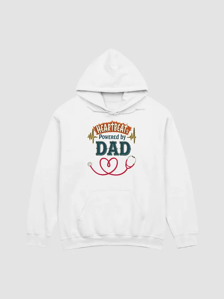 Heartbeats Powered by dad Hoodie product image (7)