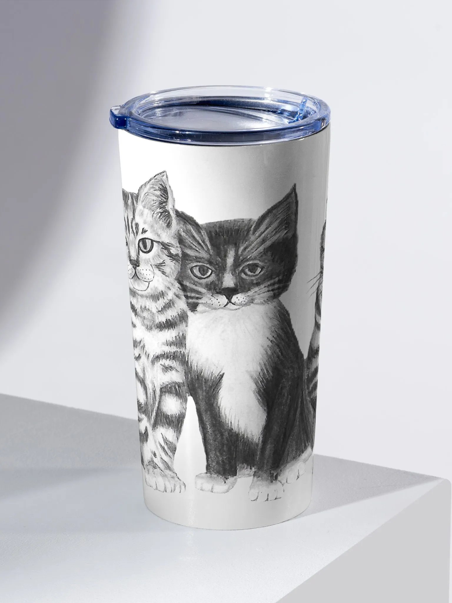 Kittens Drawing Travel Cup product image (2)