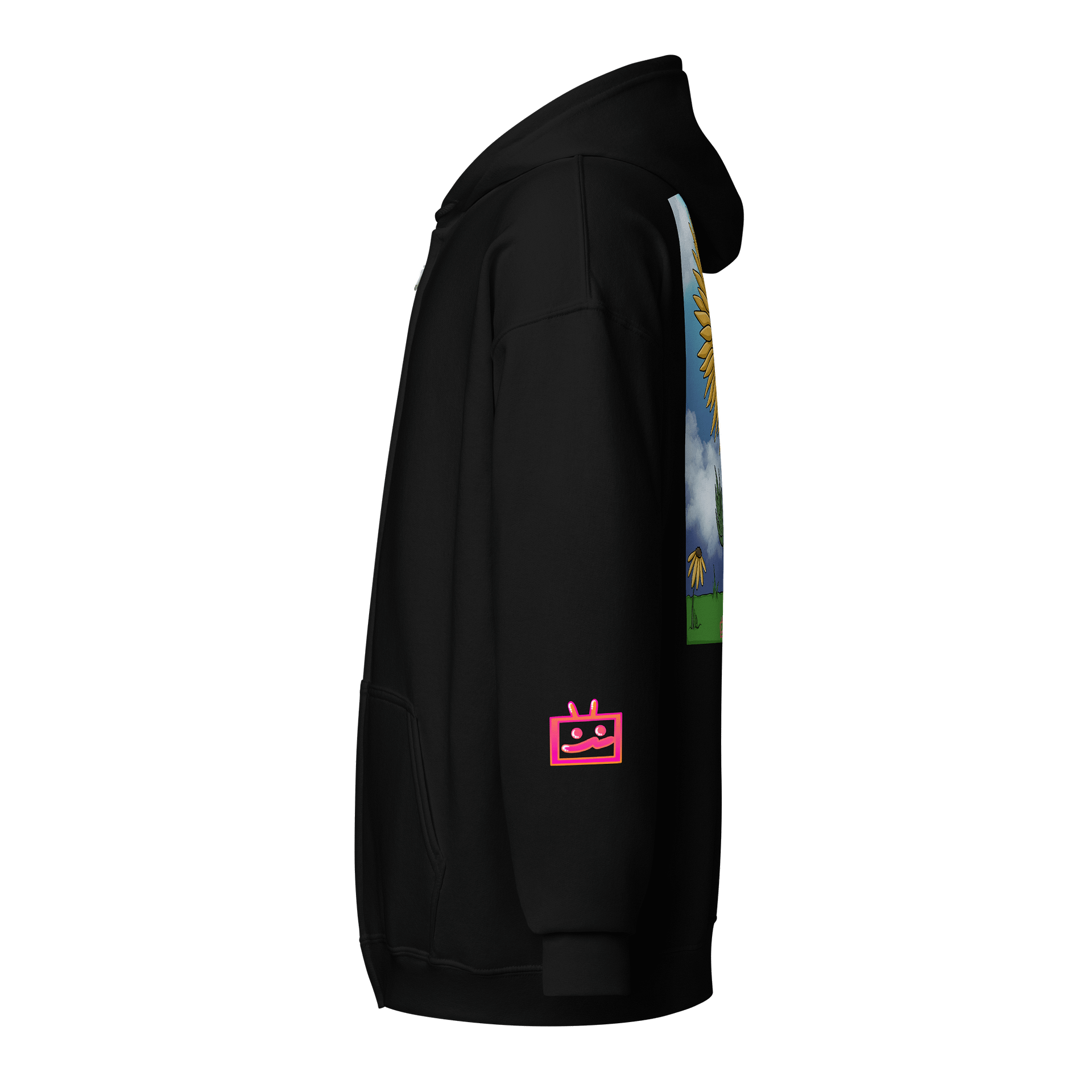 Sunflower Print Zip-Up product image (2)