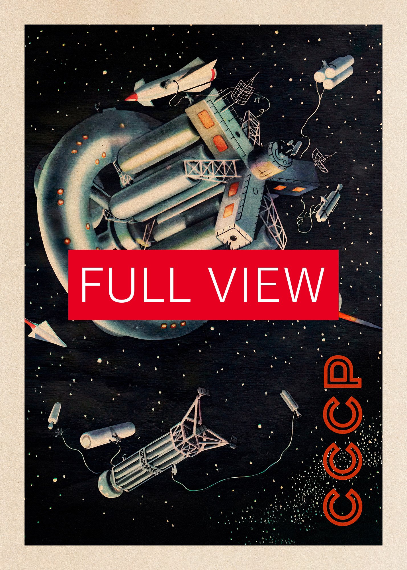 Soviet space, USSR 1969 — Soviet vintage space art poster, soviet retro poster product image (3)