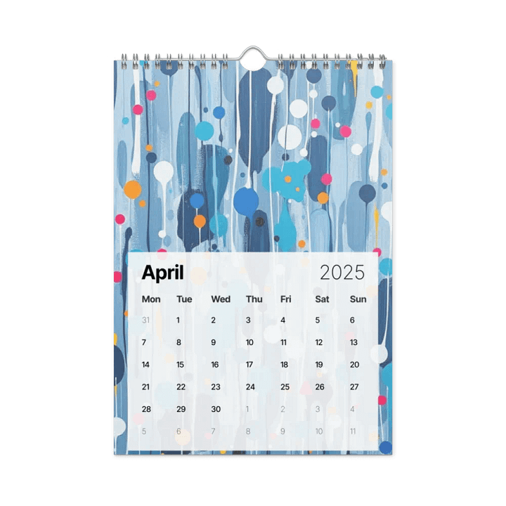 ART ABSTRACT WALL CALENDAR 2025 product image (1)