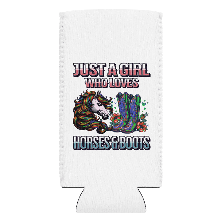 Just A Girl Who Loves Horse And Boots Can Cooler product image (2)