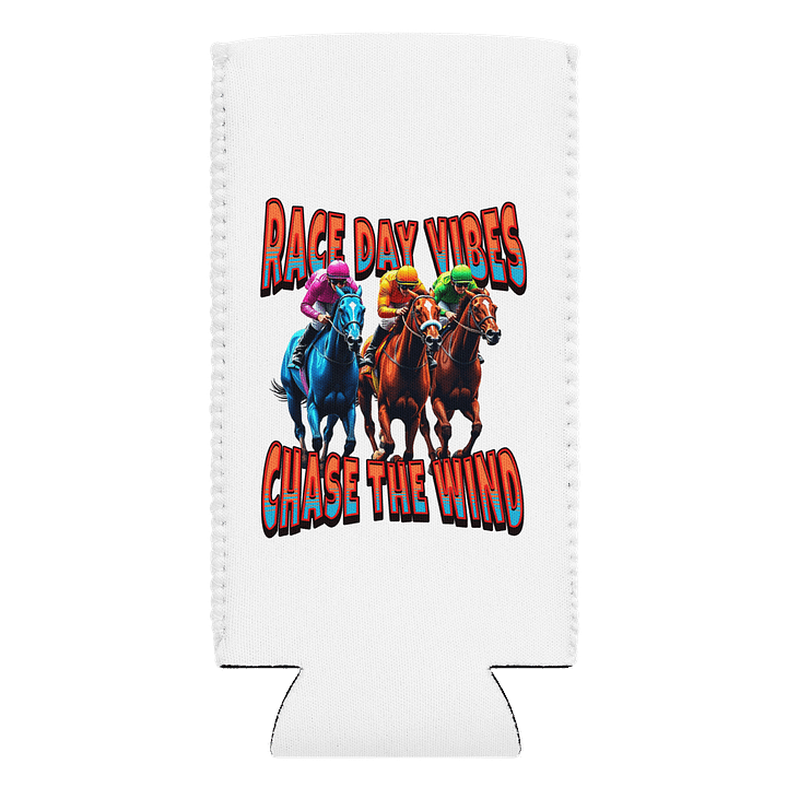 Race Day Vibes Chase The Wind Horse Racing Can Cooler product image (1)