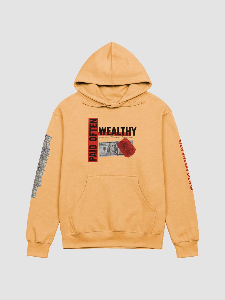 Red STAMPED Wealthy & Paid Often Hoodie product image (8)