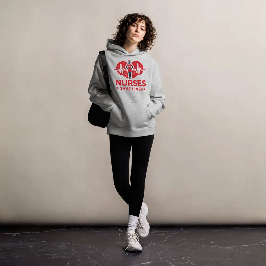 Heartbeat Hero Nurse Hoodie product image (38)