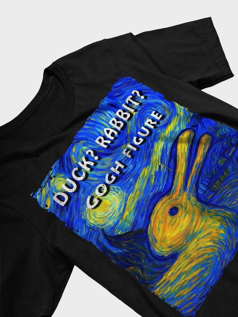 Duck? Rabbit? Gogh Figure – Optical Illusion Van Gogh Starry Night Art Tee product image (2)