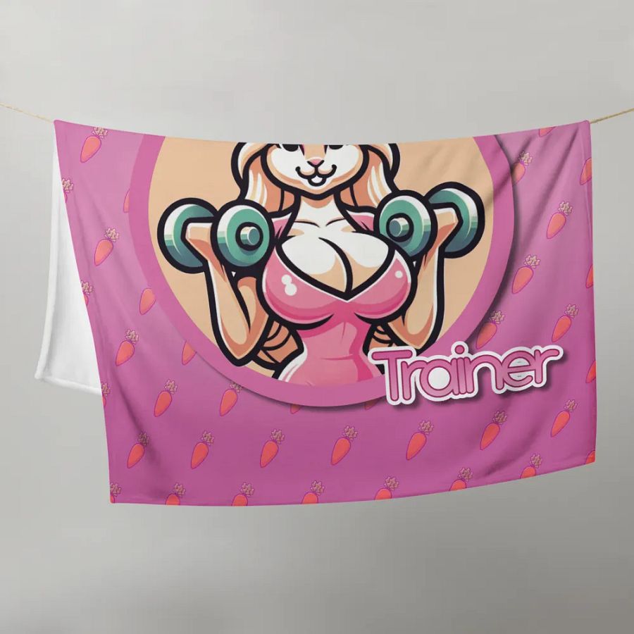 Gym Bunny Trainer Throw Blanket product image (17)