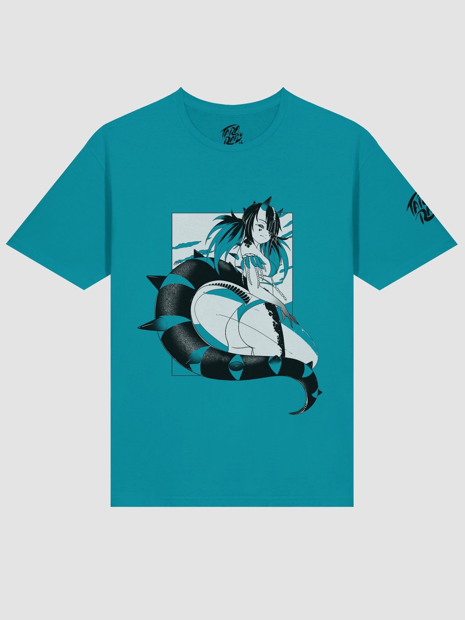 Hot Dino Girl Summer Soft Tee (B&W Ver.) product image (1)