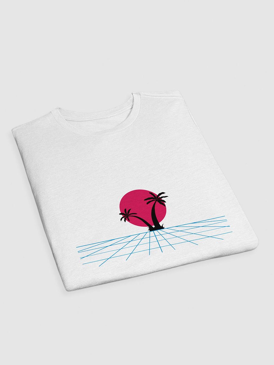 Retro-Futuristic Palm Tree Grid T-Shirt product image (3)