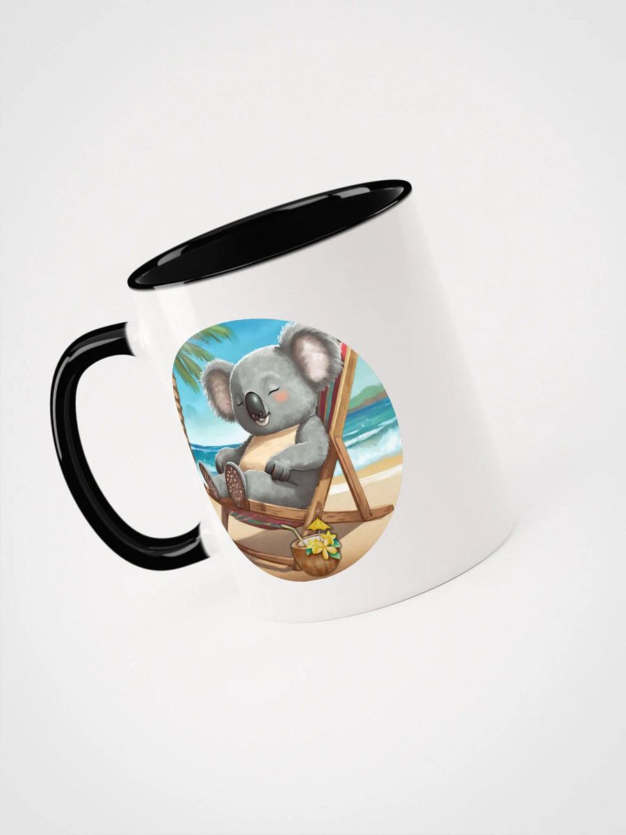 Koala sleeping in a deckchair mug product image (3)