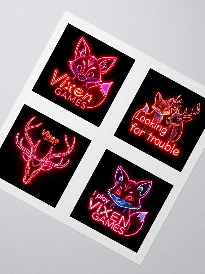 Neon Styled Vixen Games Vixen Lifestyle Vinyl Stickers product image (2)