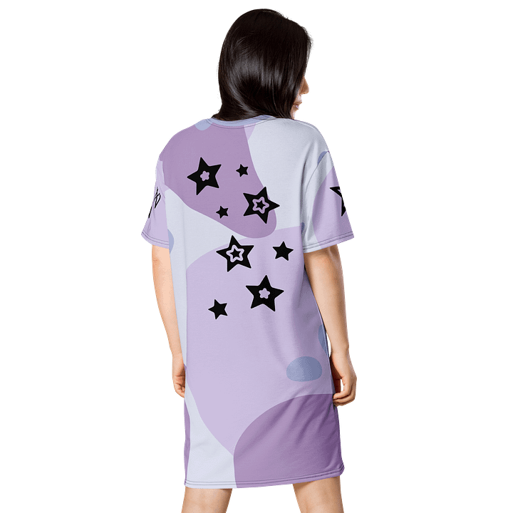 Girl with the stars (art by Dina R.) acrylic painting picture - Dress product image (2)
