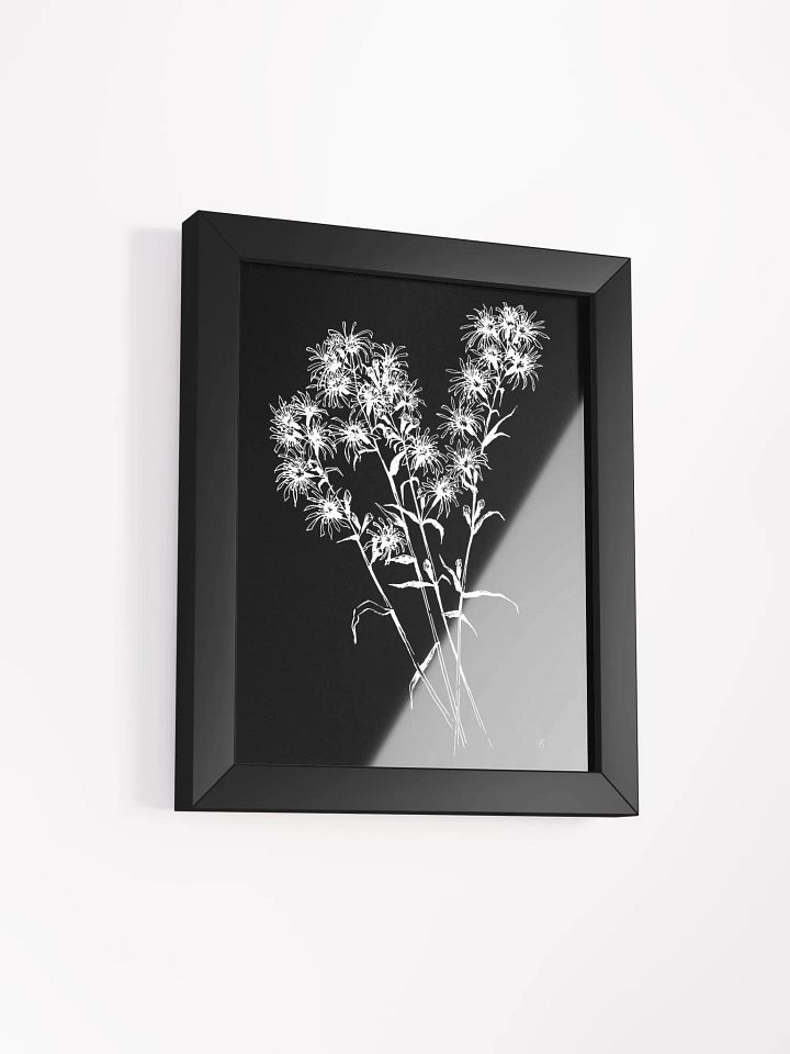 Ethereal Floral Silhouette Poster. - Bouquet Flowers Dark product image (20)