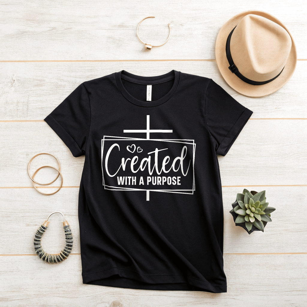 Created With a Purpose - Women's Black T-Shirt product image (2)