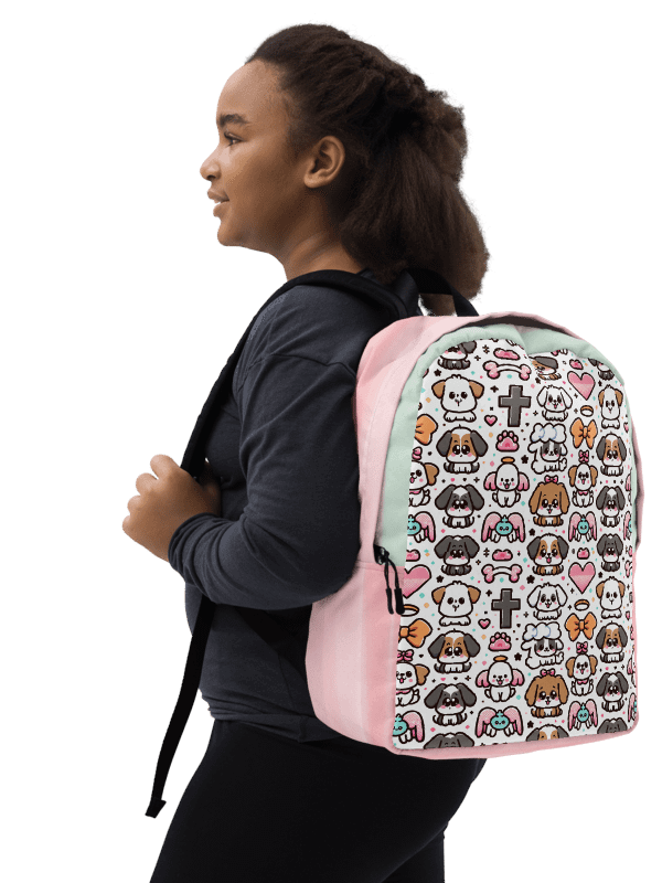 Puppies and Crosses Minimalist Backpack product image (3)