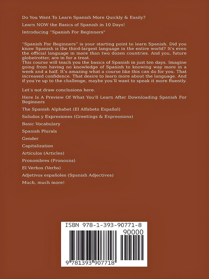 Spanish For Beginners product image (2)