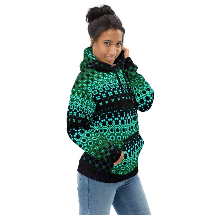 Abstract Green Modern Pattern Unisex All Over Print Hoodie product image (1)