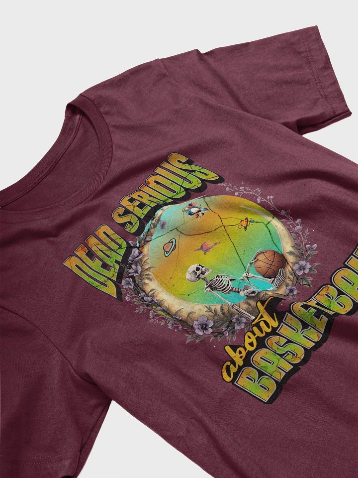 Dead Serious About Basketball Skeleton Cosmic Hoops T-Shirt product image (32)