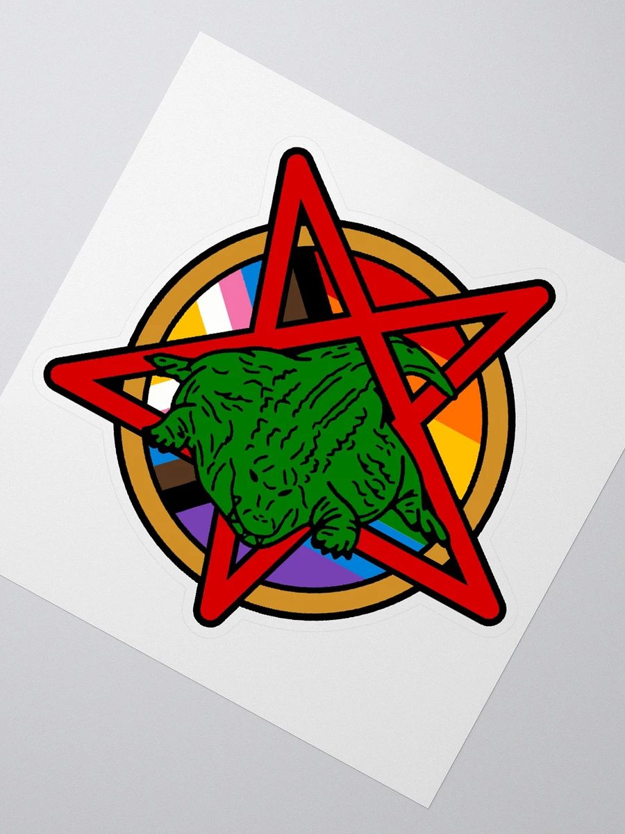 Flat pentagram guy sticker product image (2)
