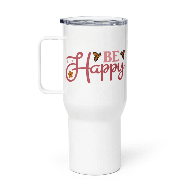 Bee Happy Stainless Steel Travel Mug product image (1)