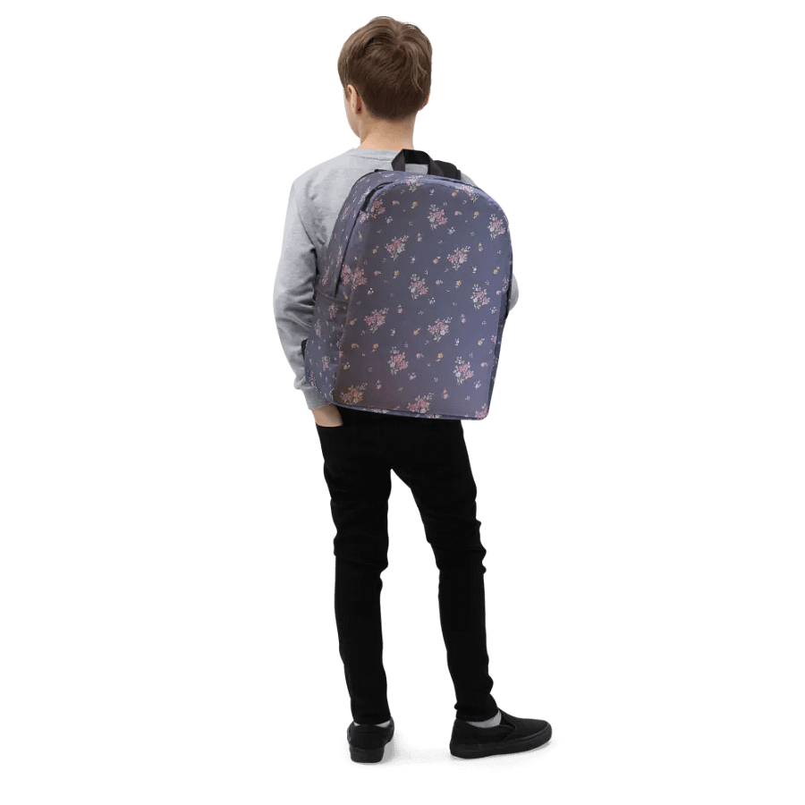 "A896" Floral Dreams Minimalist Backpack product image (9)