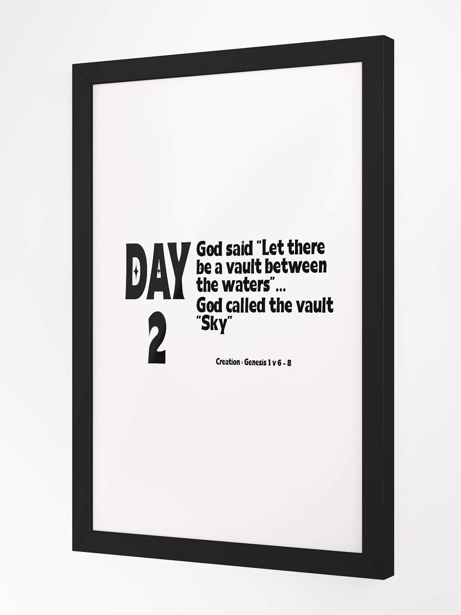 CREATION: DAY 2..Christian, Jesus, faith, God, Bible, Christianity, Jesus Christ, religion, Bible Verse, Love product image (3)