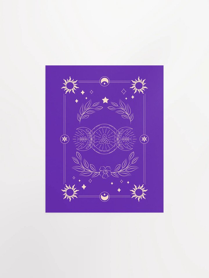 Maiden Mother Crone Purple Tarot Card Poster product image (1)