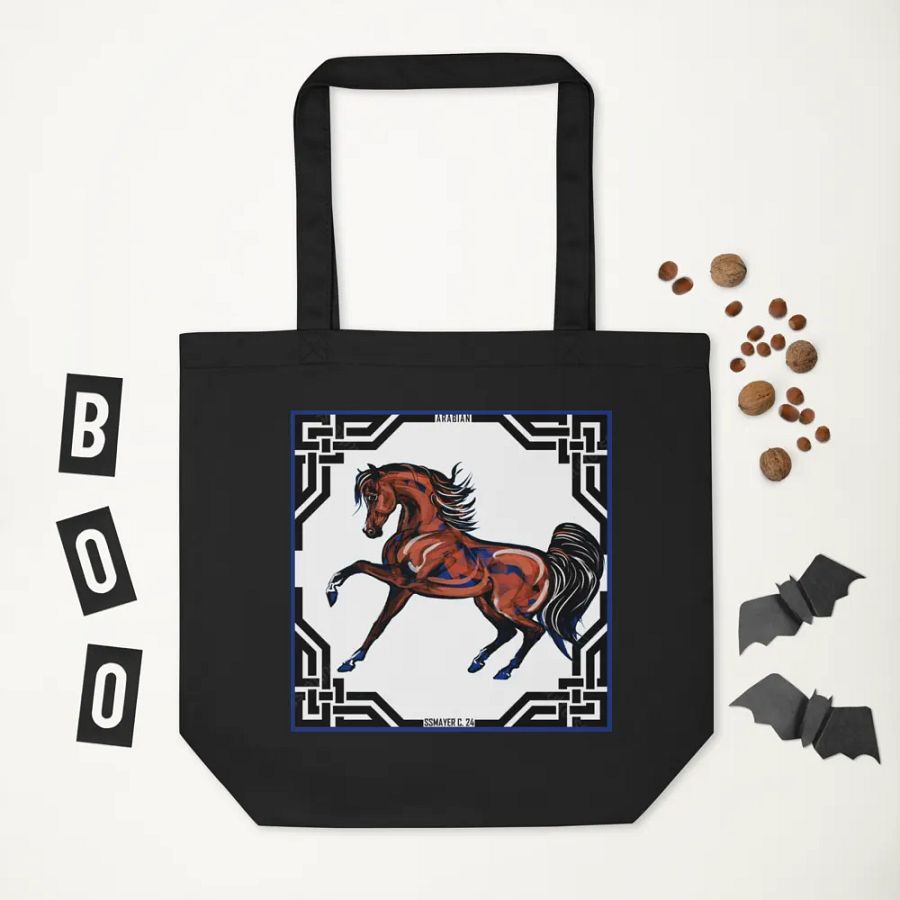 Prancing Bay Arabian Stallion Tote Bag product image (11)