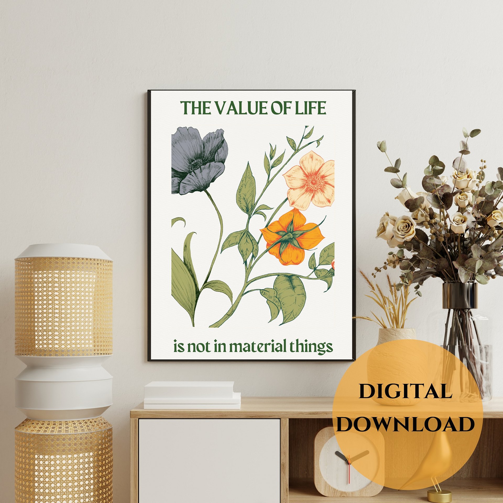 Value of Life Printable Wall Art product image (4)