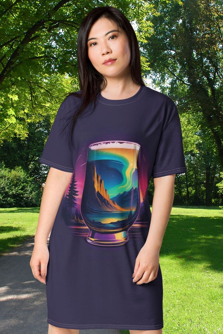 Beer Sunset All Over Print T-shirt Dress product image (1)
