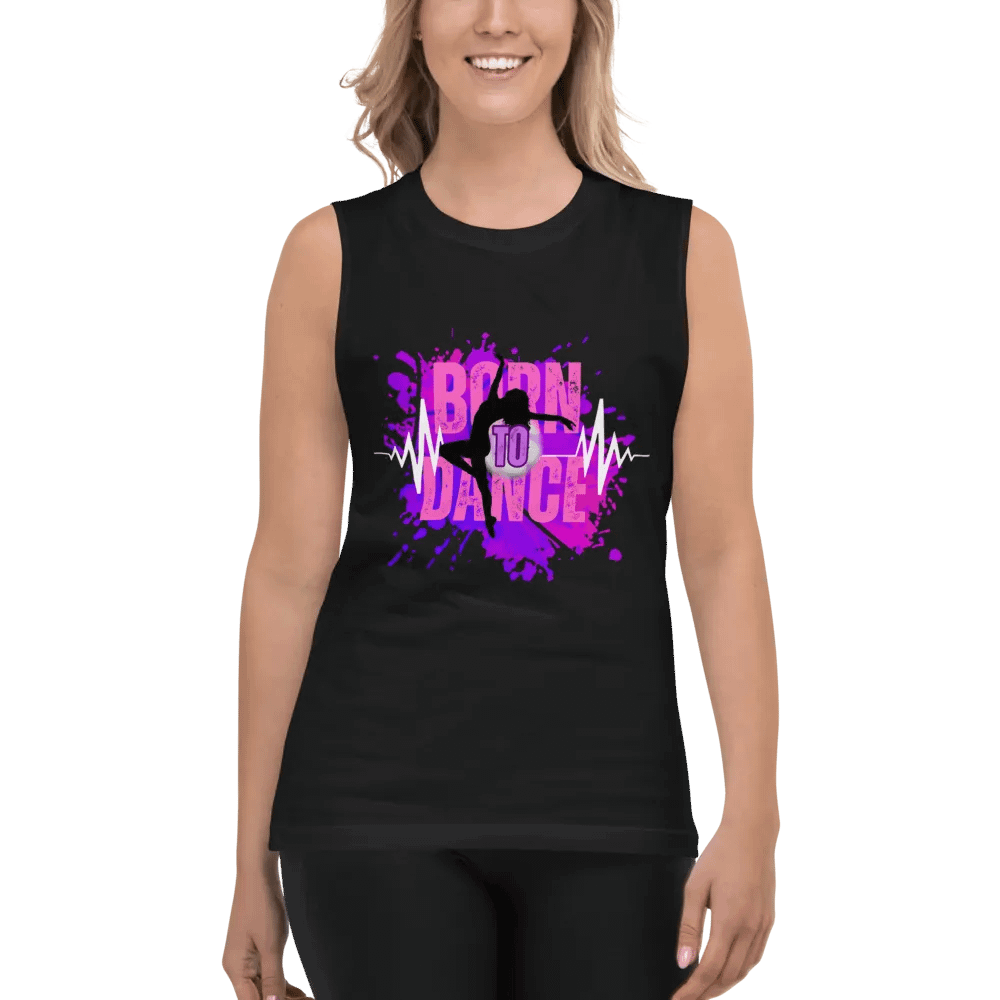 Expressive Born to Dance Her Silhouette Muscle Tank product image (5)