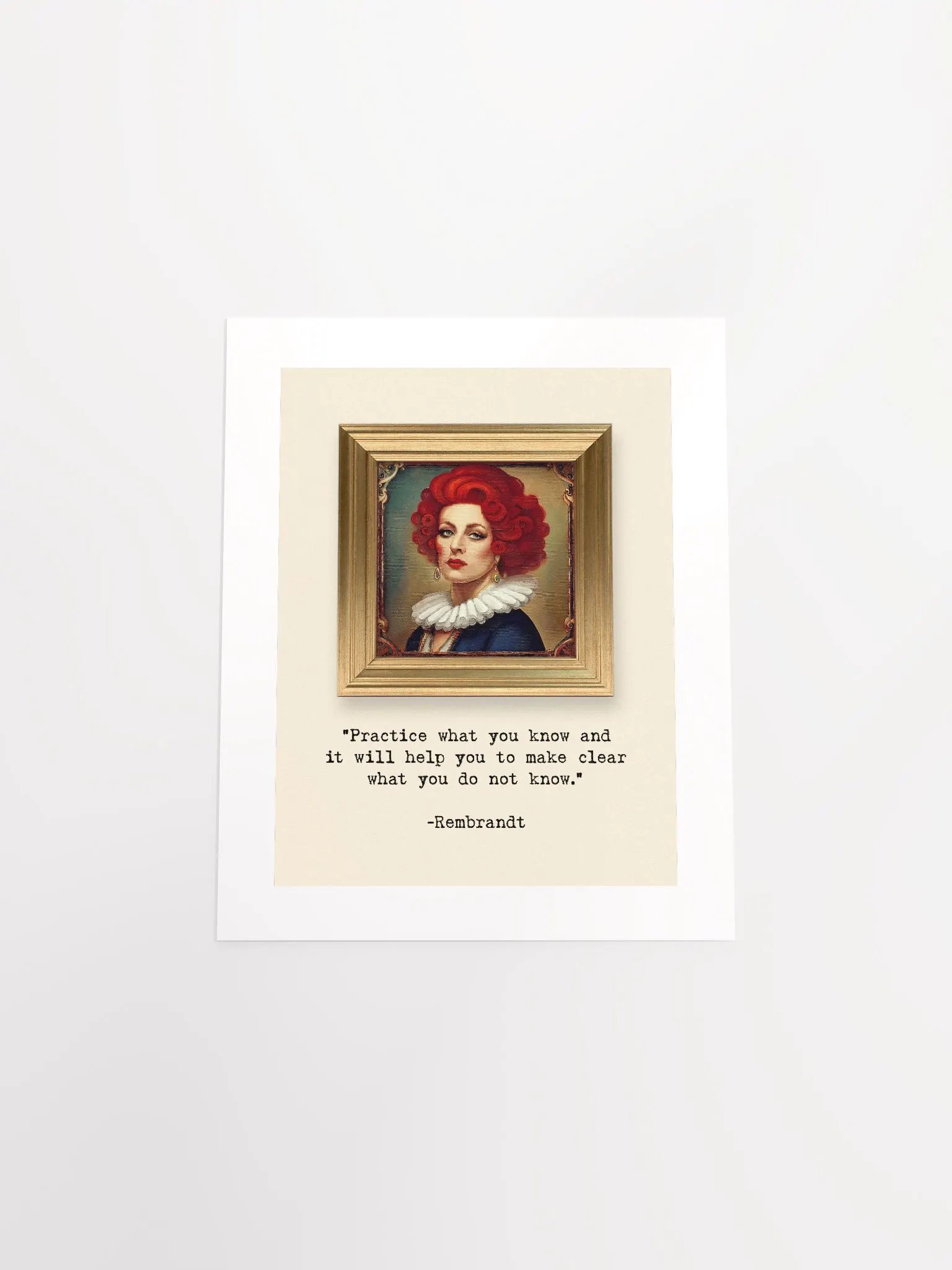 Practice Makes Drag Queen After Rembrandt - Print product image (4)
