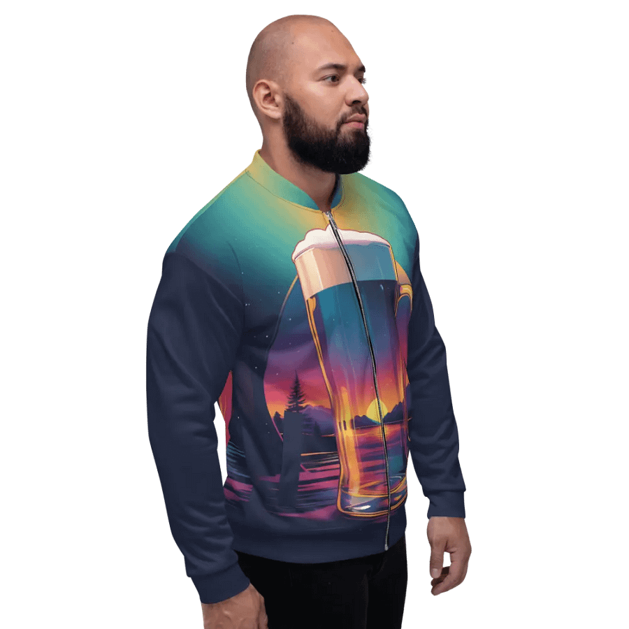 Beer Sunset All Over Print Jacket product image (6)
