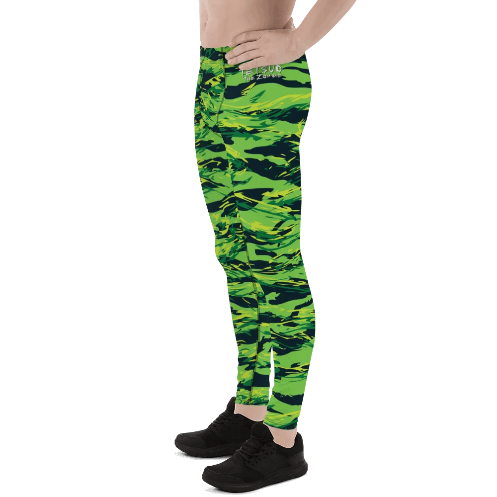 Green Camo Men's Leggings product image (10)