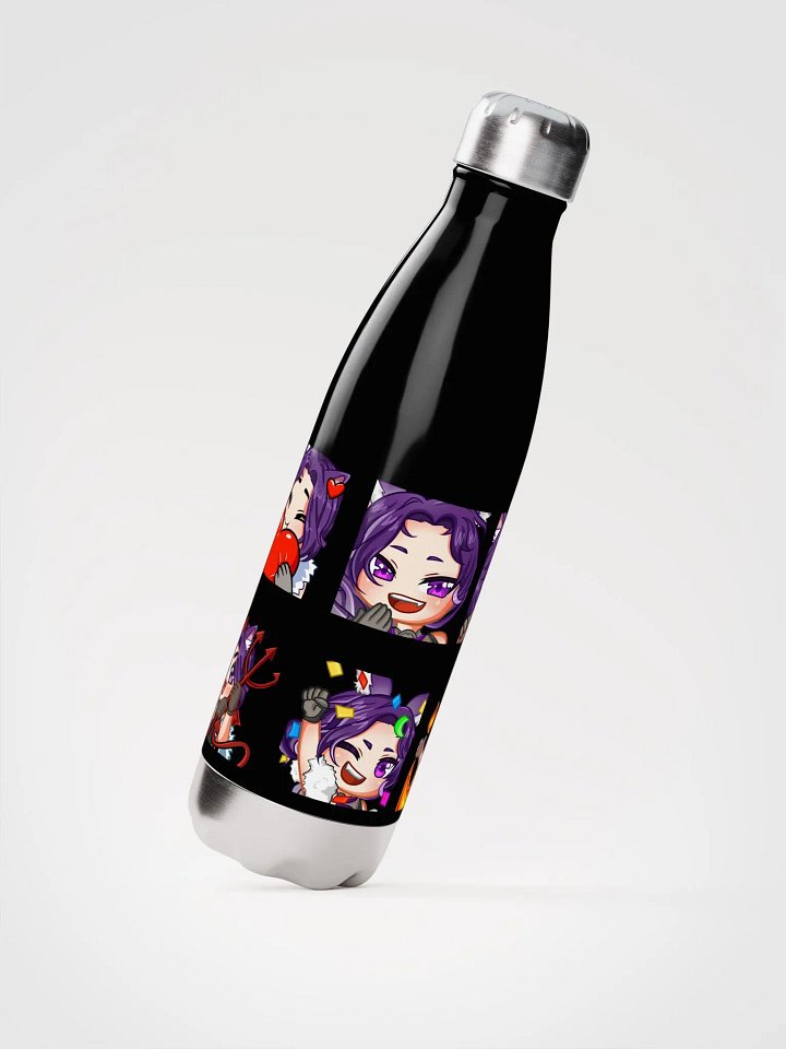 Alpha_Wolf_Luna Emote Stainless Steel Water Bottle product image (2)