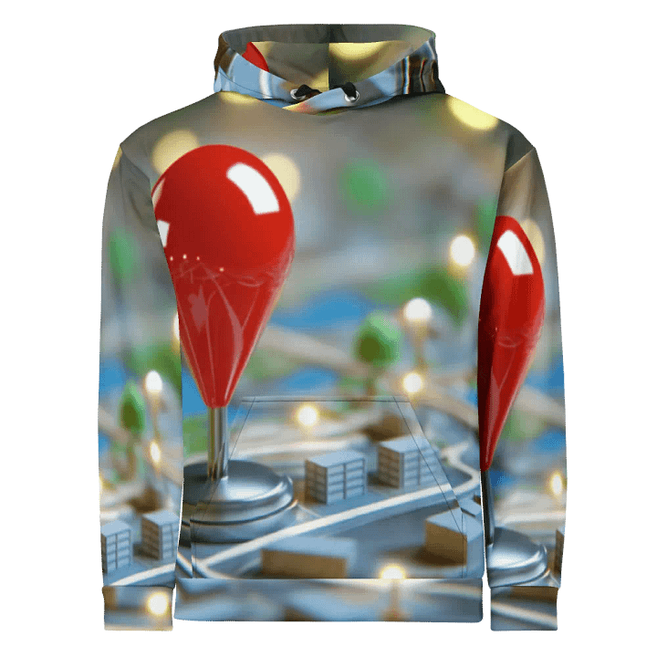 Urban Map Glow Unisex Hoodie product image (1)