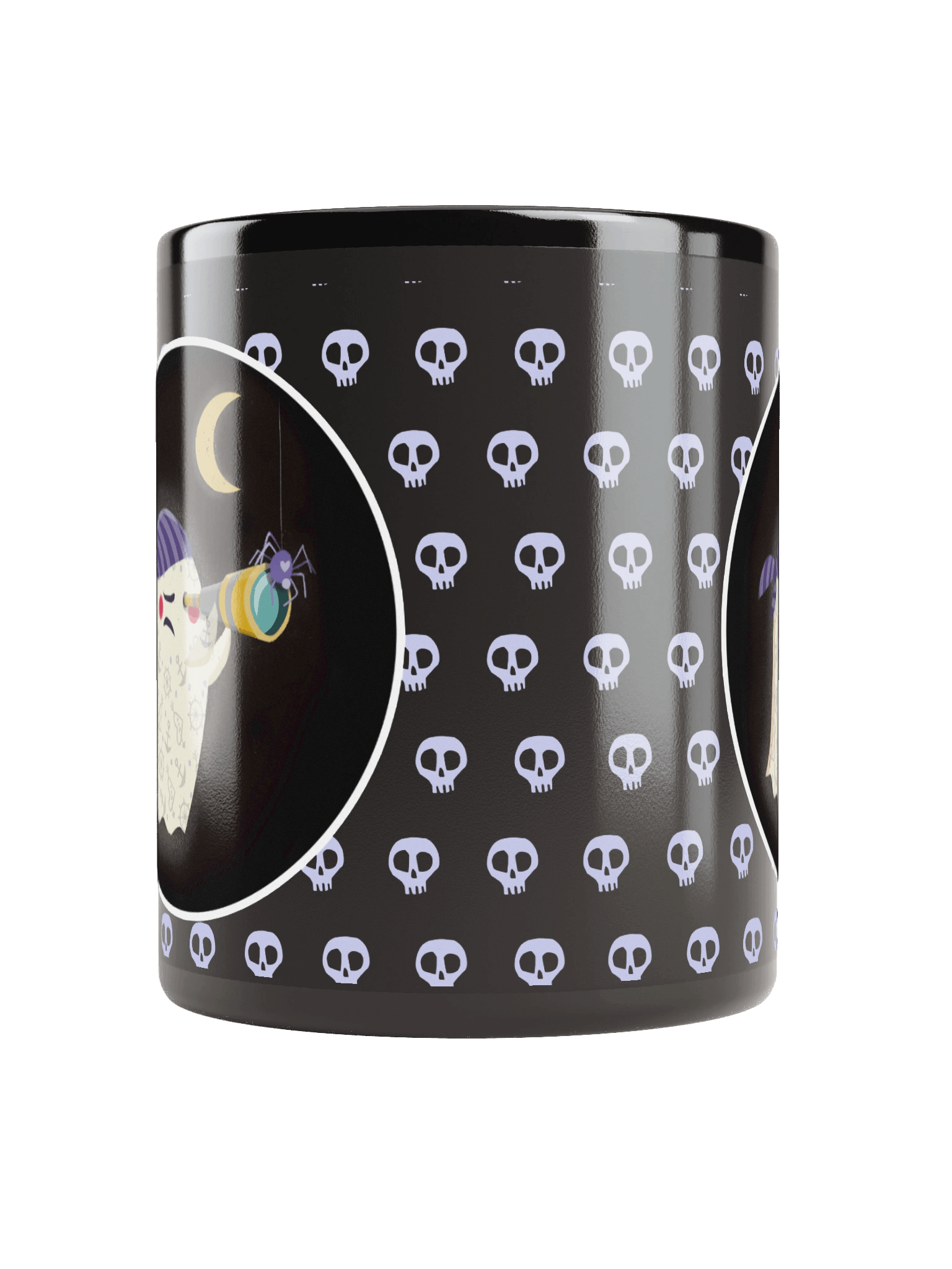 Little Ghost Pirate - Black Ceramic Mug product image (5)