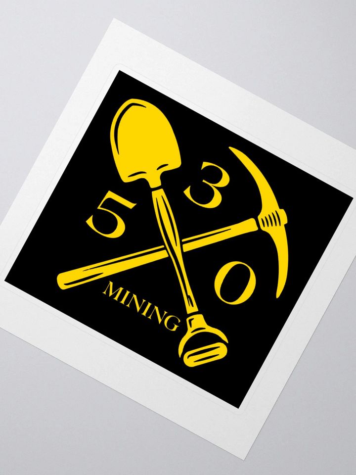 530 Mining Sticker - Black Background product image (2)