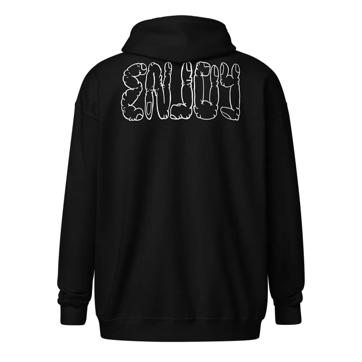 Enjoy Hoodie- Fingers #4 B/W product image (2)