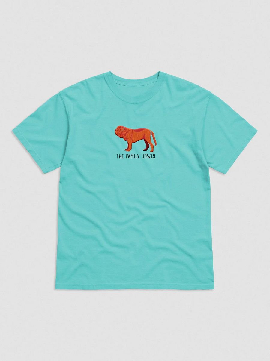 The Family Jowls T-Shirt(Embroidered) of a Neapolitan Mastiff(Red) product image (4)