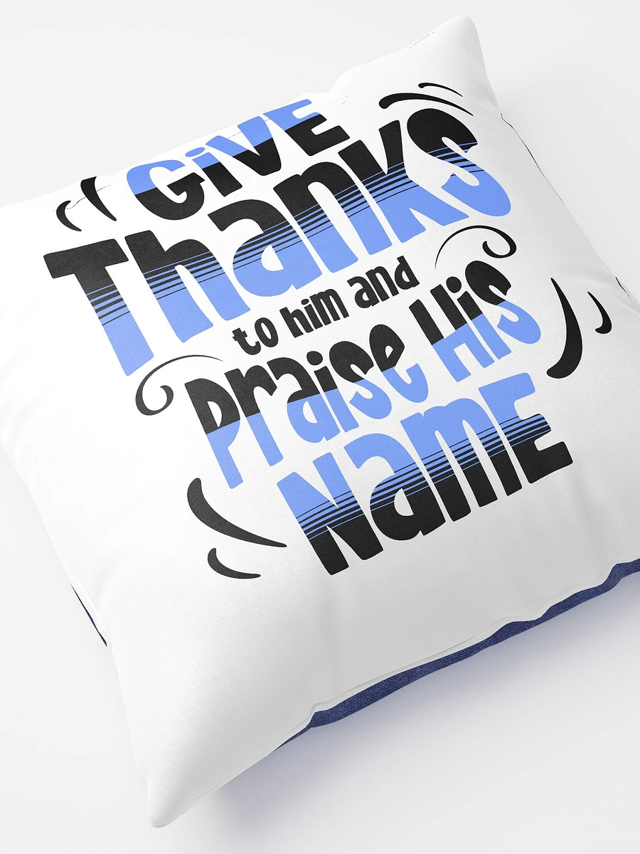 Double Sided Throw Pillow Psalm 100 (Tehillim) product image (6)